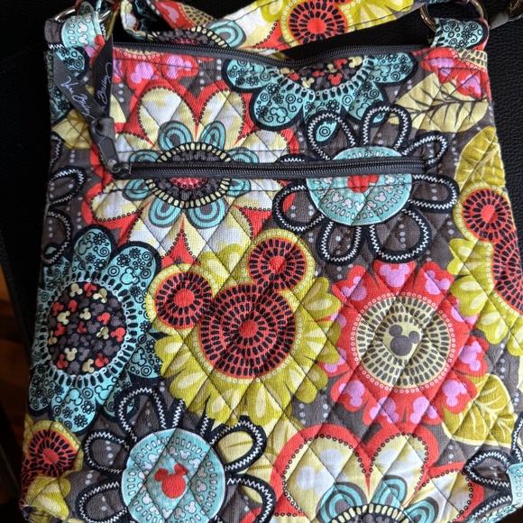 Vera Bradley Disney Hidden Mickey Flower Shower Hipster Crossbody - Picture 2 of 3